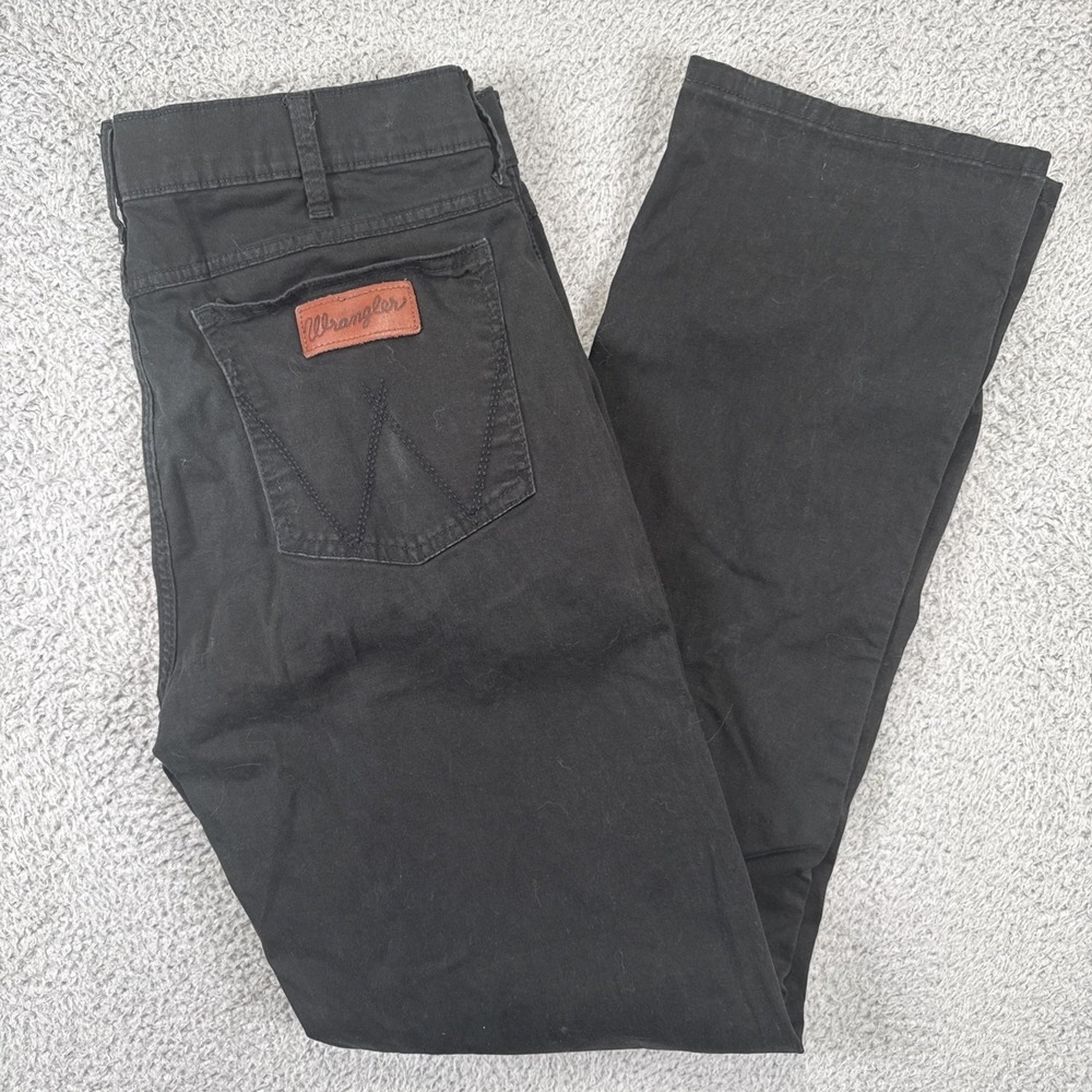Wrangler Retro Chino Pants Mens 34x34 Slim Straight Black Casual Workwear